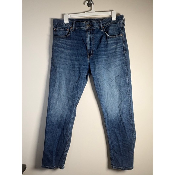 American Eagle Outfitters Other - American Eagle Original Straight Flex Jeans Mens 38x30 Medium Wash Blue Denim